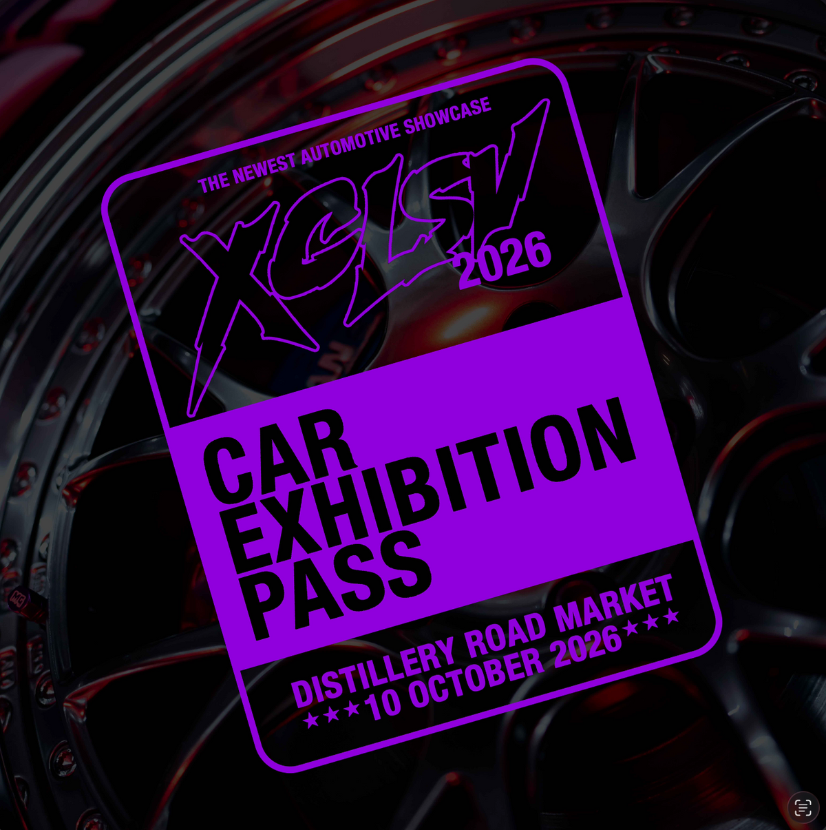 XCLUSIVE: CHAPTER ONE CAR EXHIBITOR PASS